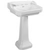 AZZURRA Lavabo colonna Giunone H 25 x P 51 cm in ceramica bianco