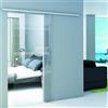 Leroy Merlin Porta scorrevole reversibile Trasparente Cristal in alluminio trasparente, L 86 x H 215 cm, con binario Atena