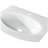 BADEN HAUS Lavabo d'appoggio rettangolare Sting L 70 x H 1.5 x P 52 cm in vetro bianco