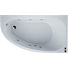 SANYCCES Vasca idromassaggio asimmetrica SANYCCES Tripoli confort 90 x 160 cm bianco