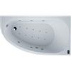 SANYCCES Vasca idromassaggio asimmetrica SANYCCES Tripoli confort double system 90 x 160 cm bianco