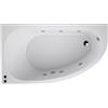 SANYCCES Vasca idromassaggio asimmetrica SANYCCES Tripoli Confort 90 x 160 cm bianco