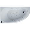 SANYCCES Vasca idromassaggio asimmetrica SANYCCES Tripoli Hidro air 90 x 160 cm bianco