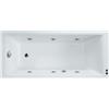 SANYCCES Vasca idromassaggio rettangolare Galaxy confort,bianco ,160, 160 cm, 6 bocchette, SANYCCES