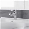 BADEN HAUS Mobile bagno da terra con lavabo L 85 x H 184 x P 33.5 cm bianco, 2 ante 2 cassetti per vasca centrale Paola