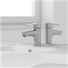BADEN HAUS Mobile bagno da terra con lavabo L 105 x H 184 x P 33.5 cm bianco, 3 ante 2 cassetti per vasca centrale Paola