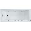 SANYCCES Vasca idromassaggio rettangolare Galaxy confort,bianco ,170, 75 cm, 6 bocchette, SANYCCES