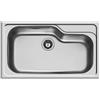DELINIA Lavello integrato 1 vasca in inox argento DELINIA Titan L 50 x L 86 cm