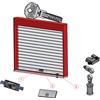 Leroy Merlin Serratura per porta garage KIT. SER. SIUR. LUCCHETTO AD ANELLI L 190 x H 710 mm interasse 150 mm