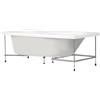 Leroy Merlin Vasca e telaio Amea 180 x 80 cm bianco, rovere sbiancato, teak