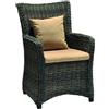 Leroy Merlin Poltrona da giardino con cuscino beige e braccioli Australia, struttura in alluminio seduta in rattan naturale marrone, L 65.4 x H 95 cm