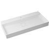 SENSEA Lavabo a incasso rettangolare vasca centrale Neo L 105 x H 15 x P 49 cm in resina bianco lucido