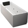 Leroy Merlin Vasca idromassaggio rettangolare Amea,bianco ,160x70 cm, 18 bocchette,