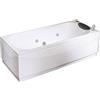 Leroy Merlin Vasca idromassaggio rettangolare Egeria sinistra,bianco ,170x80 cm, 18 bocchette,
