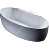 Leroy Merlin Vasca centrostanza THALIA acrilico bianco 170 x 190 cm con 1 pannello frontale