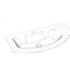 Leroy Merlin Lavabo a incasso rettangolare Jolly H 20 cm in resina bianco