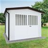 SAPIL Garage acciaio Chicago SAPIL, con porta battente 9.88 m², Sp 40 mm