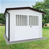 SAPIL Garage acciaio Chicago SAPIL, con porta battente 14.92 m², Sp 40 mm