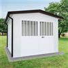 SAPIL Garage acciaio Newport SAPIL, con porta battente 14.37 m², Sp 40 mm