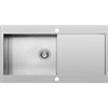 PYRAMIS Lavello integrato 1 vasca in inox argento PYRAMIS Mondrian L 53 x L 100 cm, reversibile