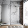 Leroy Merlin Porta doccia saloon L 115-120 cm x H 195 cm per nicchia in vetro trasparente SP. 8 mm, profilo lucido cromo, serie Namara
