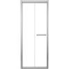Leroy Merlin Porta doccia pieghevole L 75-80 cm x H 195 cm per nicchia in vetro trasparente SP. 8 mm, profilo lucido cromo, serie Namara