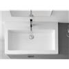 Leroy Merlin Lavabo d'appoggio rettangolare L 95 x H 11.5 x P 33 cm in ceramica bianco