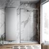 Leroy Merlin Porta doccia scorrevole L 125-130 cm x H 195 cm per nicchia in vetro trasparente SP. 8 mm, profilo lucido cromo, serie Namara