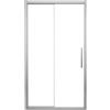 Leroy Merlin Porta doccia scorrevole L 145-150 cm x H 195 cm per nicchia in vetro trasparente SP. 8 mm, profilo lucido cromo, serie Namara