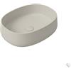 OLYMPIA CERAMICA Lavabo da appoggio Wave OLYMPIA CERAMICA ovale in ceramica 60cm ghiaccio opaco piletta non inclusa