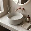 OLYMPIA CERAMICA Lavabo da appoggio OLYMPIA CERAMICA Wave tondo 42cm ghiaccio opaco piletta non inclusa