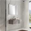 Leroy Merlin Lavabo serie NUBE L45H13P32, ceramica bianco opaco