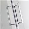 Leroy Merlin Porta doccia pieghevole L 73-80 cm x H 195 cm per nicchia in vetro trasparente SP. 6 mm, profilo lucido cromo, serie Slimline