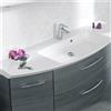 PELIPAL Lavabo d'appoggio rettangolare mineral L 141 x H 5 x P 51 cm in resina bianco lucido