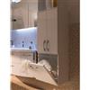PELIPAL Colonna per mobile bagno Contea PELIPAL 2 ante P 33 x L 45 x H 120 cm bianco