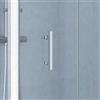 SENSEA Porta doccia pieghevole Elyt L 170 x H 190 x P 0.6 cm in vetro vetro senza finitura / trasparente profilo cromo