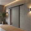 Leroy Merlin Porta scorrevole HARRY in legno grigio, L 90 x H 210 cm, con binario MELI
