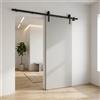 Leroy Merlin Porta scorrevole Idra in legno grigio, L 90 x H 210 cm, con binario Factory