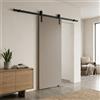 Leroy Merlin Porta scorrevole Harry in legno grigio, L 90 x H 210 cm, con binario Factory