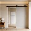 Leroy Merlin Porta scorrevole LEDA in legno beige, L 90 x H 210 cm, con binario INDUS