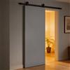 Leroy Merlin Porta scorrevole HARRY in legno grigio, L 90 x H 210 cm, con binario INDUS