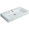 KERASAN Lavabo sospeso rettangolare Cento 80cm H 10 x P 45 cm in ceramica bianco