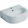 KERASAN Lavabo sospeso semicerchio Flo60 cm H 16.5 x P 42 cm in ceramica bianco