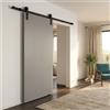 Leroy Merlin Porta scorrevole IDRA in legno grigio, L 90 x H 210 cm, con binario RETRO