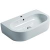 KERASAN Lavabo sospeso semicerchio Flo70 cm H 16.5 x P 42 cm in ceramica bianco