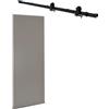 Leroy Merlin Porta scorrevole HARRY in legno grigio, L 90 x H 210 cm, con binario RETRO