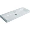KERASAN Lavabo sospeso rettangolare Cento 120cm H 10 x P 45 cm in ceramica bianco