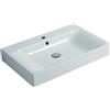 KERASAN Lavabo sospeso rettangolare Cento 70cm H 10 x P 45 cm in ceramica bianco