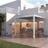 Leroy Merlin Pergola bioclimatica addossata 3x3 m in alluminio bianco - Spell