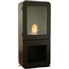 Ruby Stufa a bioetanolo in acciaio nero 3 Kw 2 l H100 x P23 x L45 cm RUBY Averau